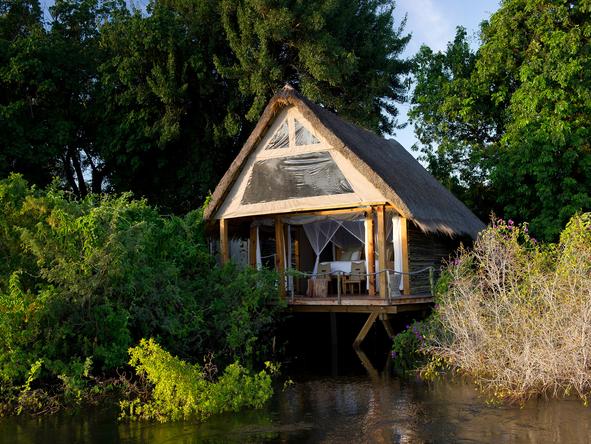 Sindabezi  Island Camp - cottage exterior